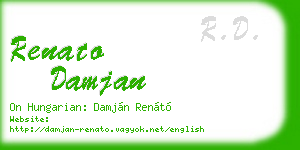 renato damjan business card