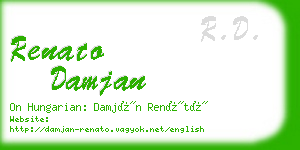 renato damjan business card